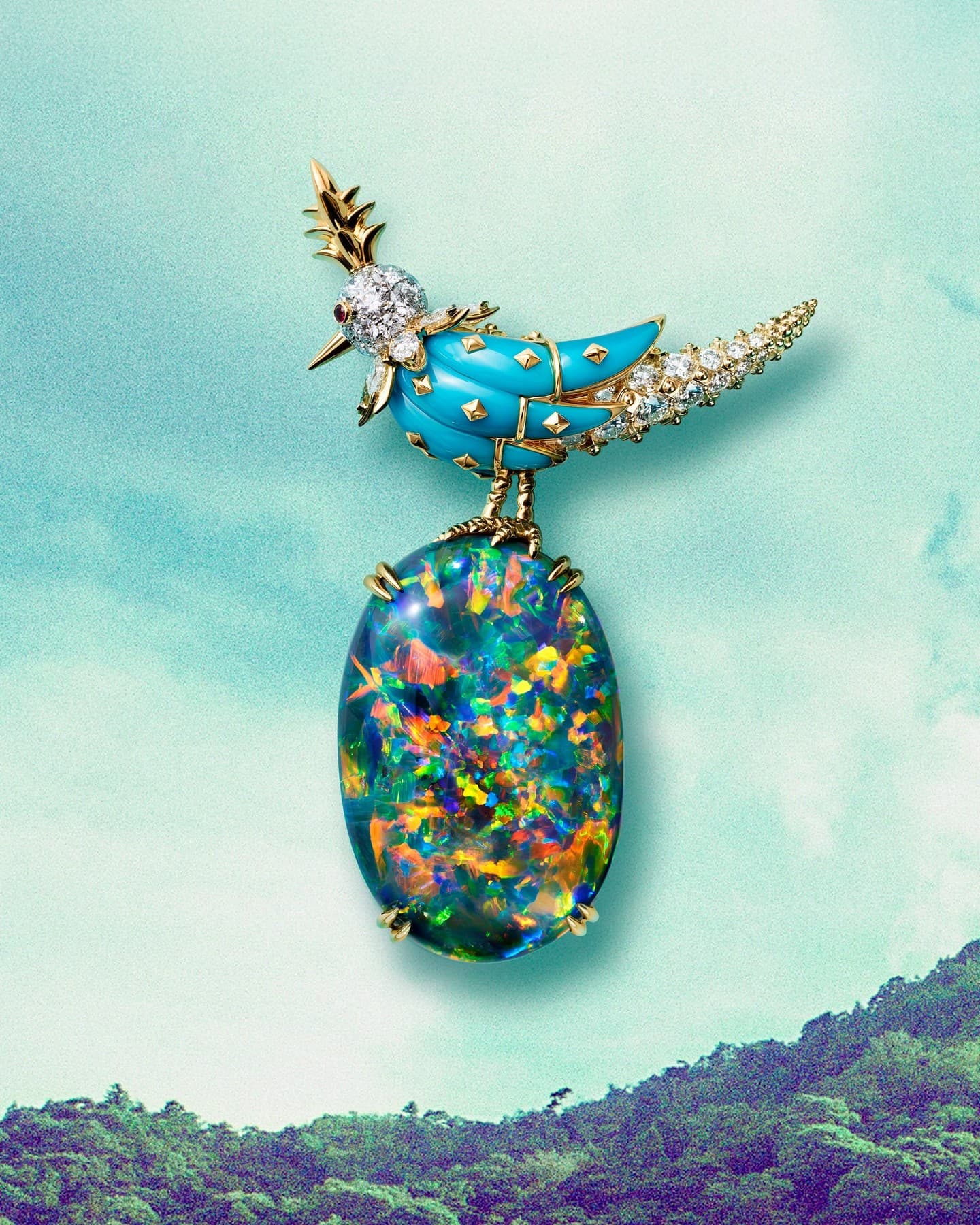 Tiffany’s Bird on a Rock Lands in Ginza, Dressed for Japan’s Four Seasons