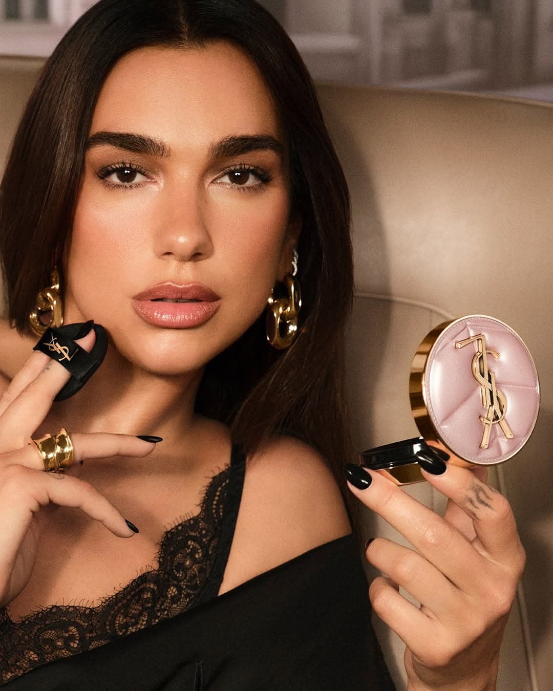 Dua Lipa’s Soft Glow Secret, and the Cushion That Keeps Up