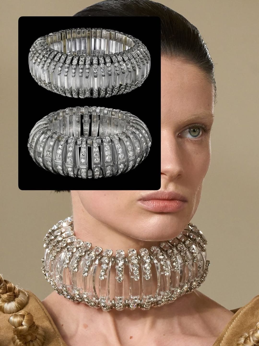 Schiaparelli’s New Jewelry Fantasy, Seen Through Gloria Swanson’s Crystal Glare